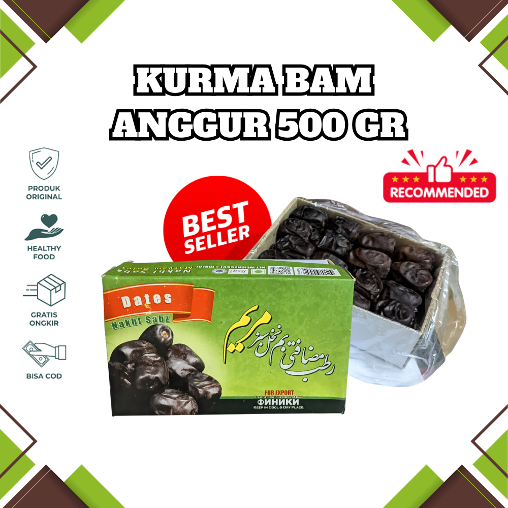 

Kurma Bam Kurma Legit Anggur mazafati dates