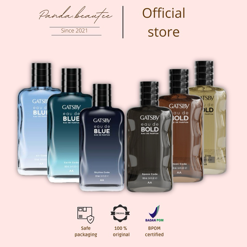 PANDABEAUTEE - GATSBY Eau De Blue | BOLD 100 ML | Gatsby Parfum | Eau De Parfum
