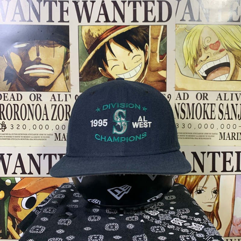 Topi Vintage New Era Dupont Visor Pro Model Seattle Mariners 1995