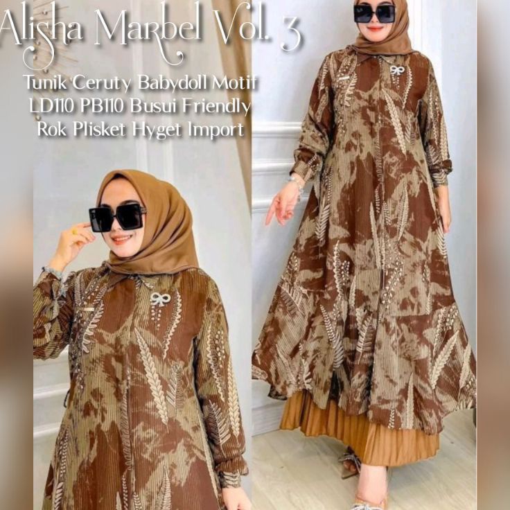 Promosi Spesial ALISHA MARBEL VOL3  SIZE M L XL XXL