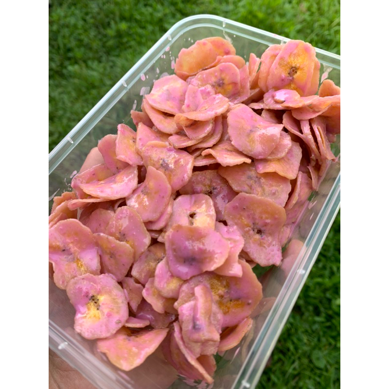 

keripik pisang coklat lumer taro