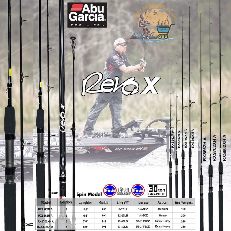 Joran Abu Garcia REVO X RXS 702 802 902 1002 Spinning Rod