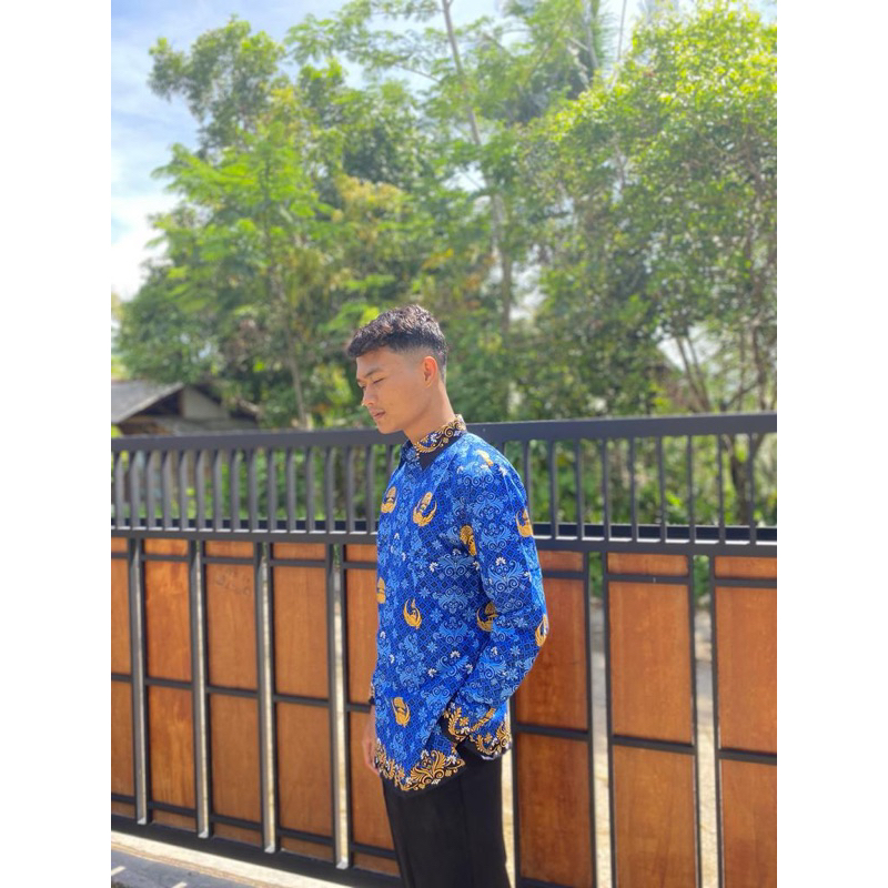 Atasan Batik korpri Pria Berpuring