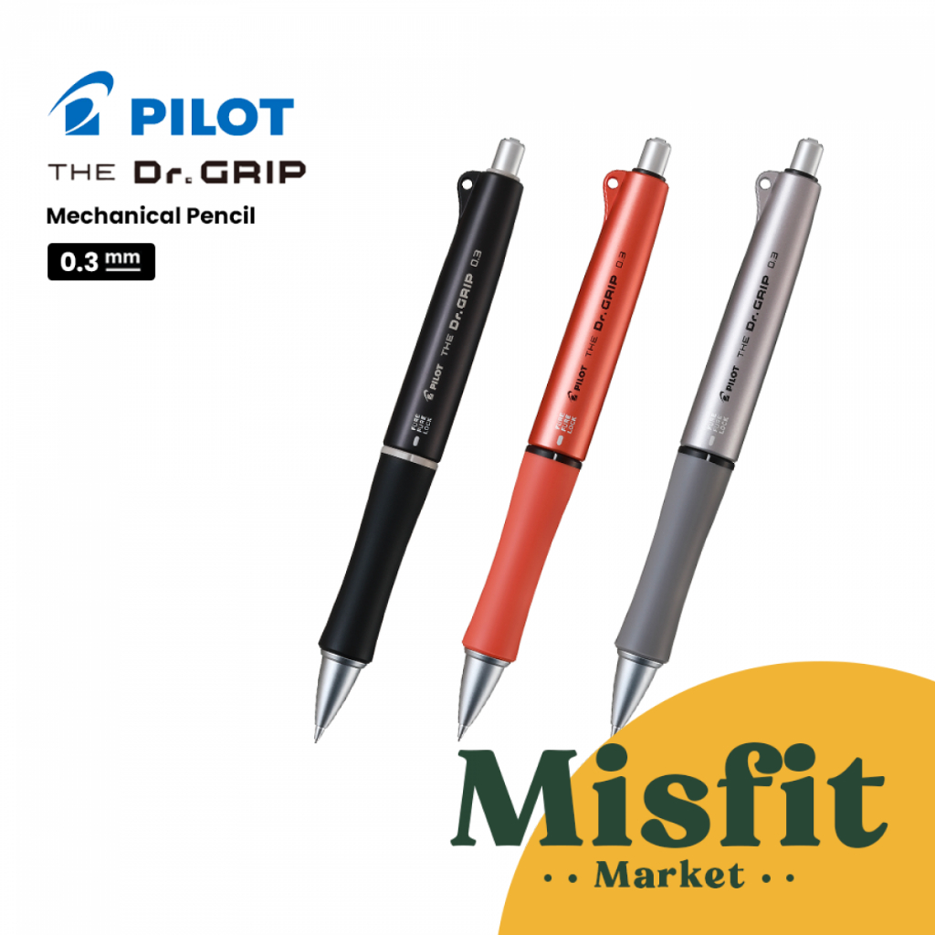 

Pilot The Dr GRIP Mechanical Pencil 0.3 0.5 mm Pensil Mekanik Doctor Empuk