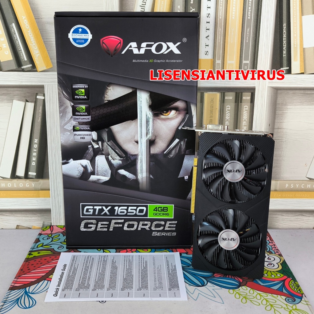 VGA AFOX NVIDIA GEFORCE GTX1650 4GB GDDR6 128BIT GRAPHIC CARD NVIDIA