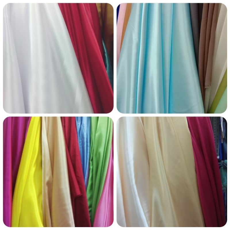 Kain Satin Silk / Kain Satin  Charmuse / Kain Satin Silk Polos / Satin Charmus