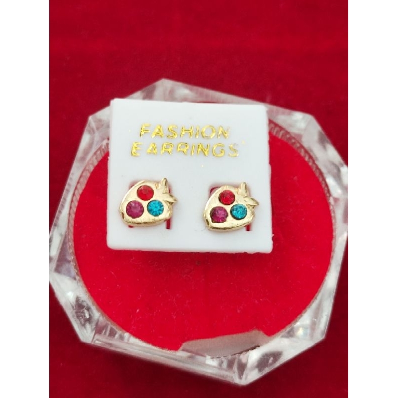 giwang lapus emas permata macam-macam model, giwang apel mata 3, giwang titanium, giwang anak, giwan