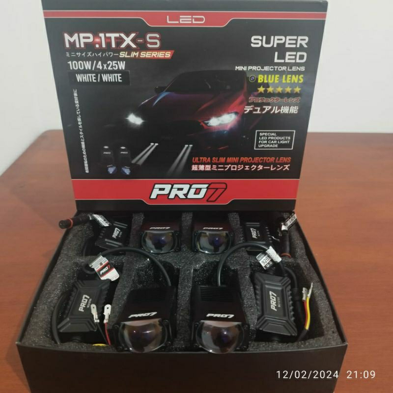 PRO7 MP.1TX-S MINI PROJECTOR LASER NEW SERIES YELLOW / WHITH