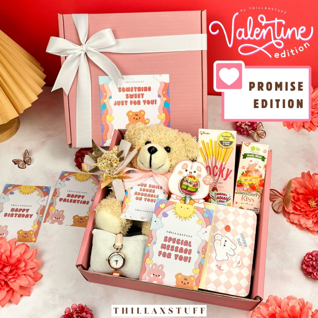 

[PROMISE] HAMPERS VALENTINE 2024 | COKELAT BUNGA KADO GIFT BOX PARSEL BINGKISAN HADIAH SOUVENIR HAMPER BIRTHDAY GRADUATION WISUDA ULANG TAHUN