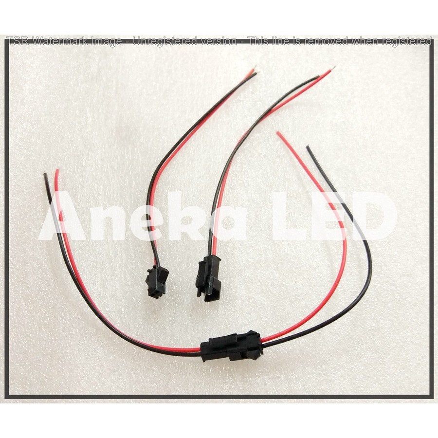 Kabel Konektor 2 Pin SM Male Female Pair
