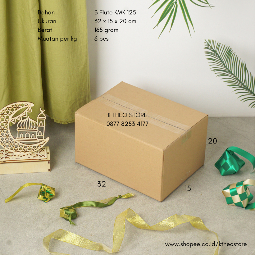 

Box 32x15x20 cm/ 32 x 15 x 20 cm/ Kardus Kotak Packing Packaging Kemasan Produk