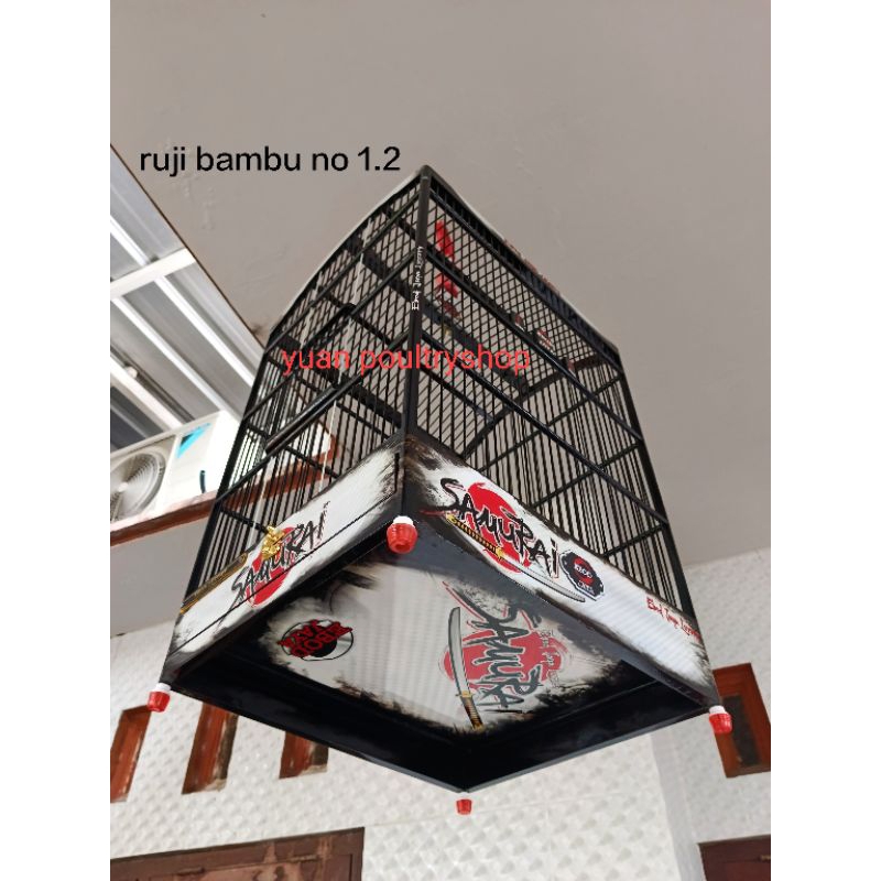 sangkar kotak ebod jaya / sangkar waterdecal kotak. sangkar decal ebod jaya ASLI original no 1 dan 2