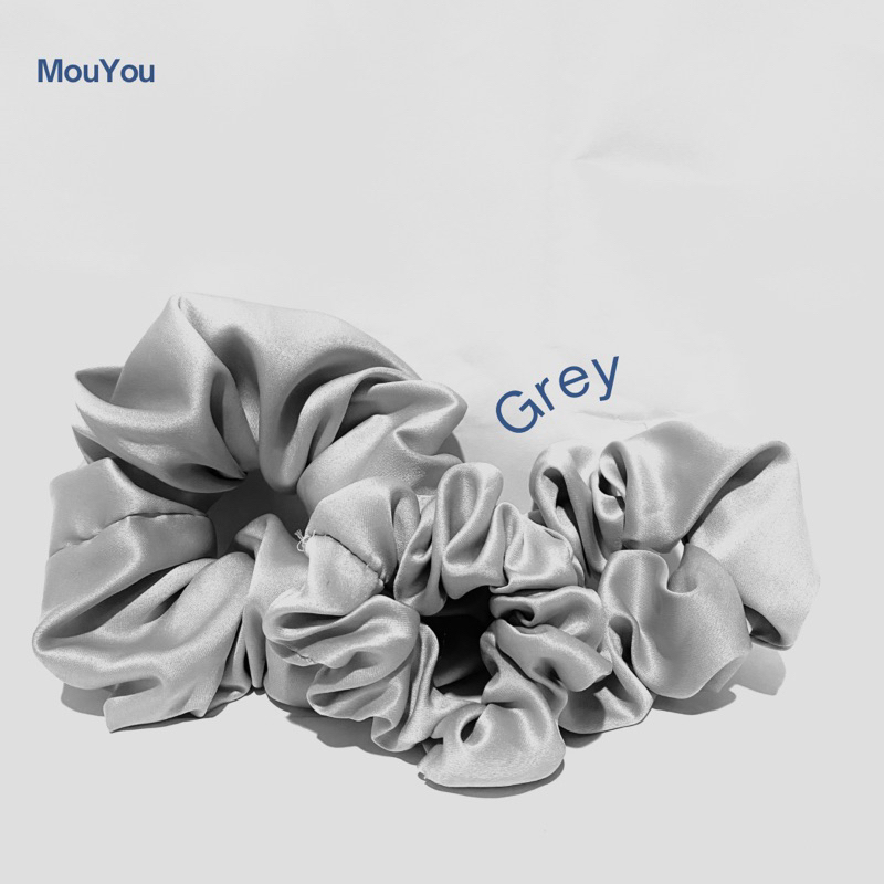 Scrunchie satin silk premium,Scrunchie 3 Ukuran , Ikat rambut aesthetic, Cepol Hijab/Rambut, Scrunch