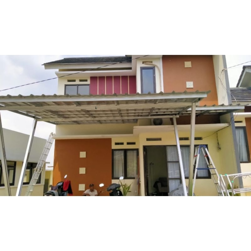 kanopi baja ringan atap spandek pasir