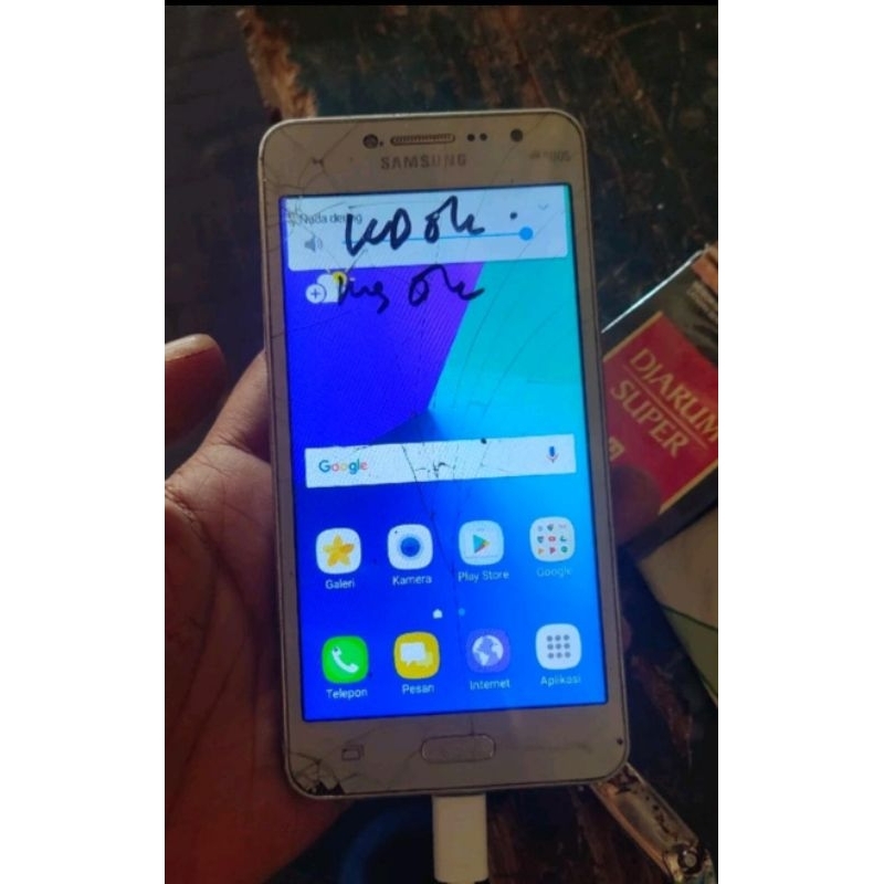 Mesin samsung j2 prime sm-g532g Lcd ok Layar sentuh rusak