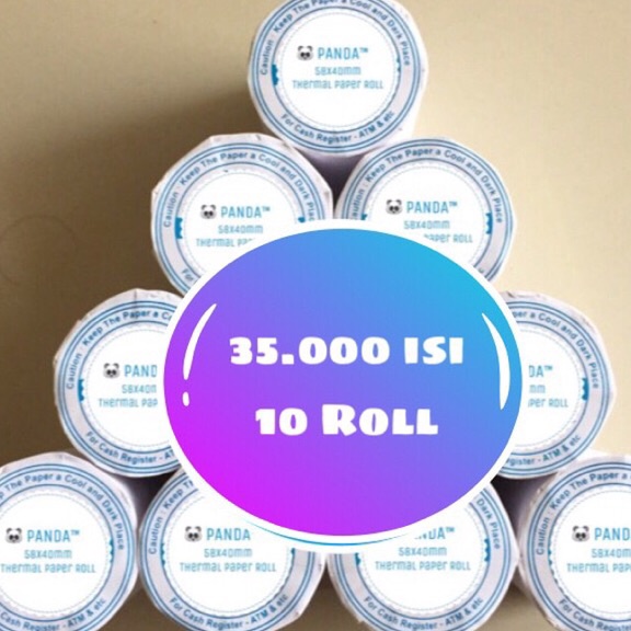 

TEBUS MURAH KERTAS STRUK KASIRPPOB PAPER ROLL 58x4 MM THERMAL POS RECEIPT MINI PORTABLEMOBILE PRINTER 58MM