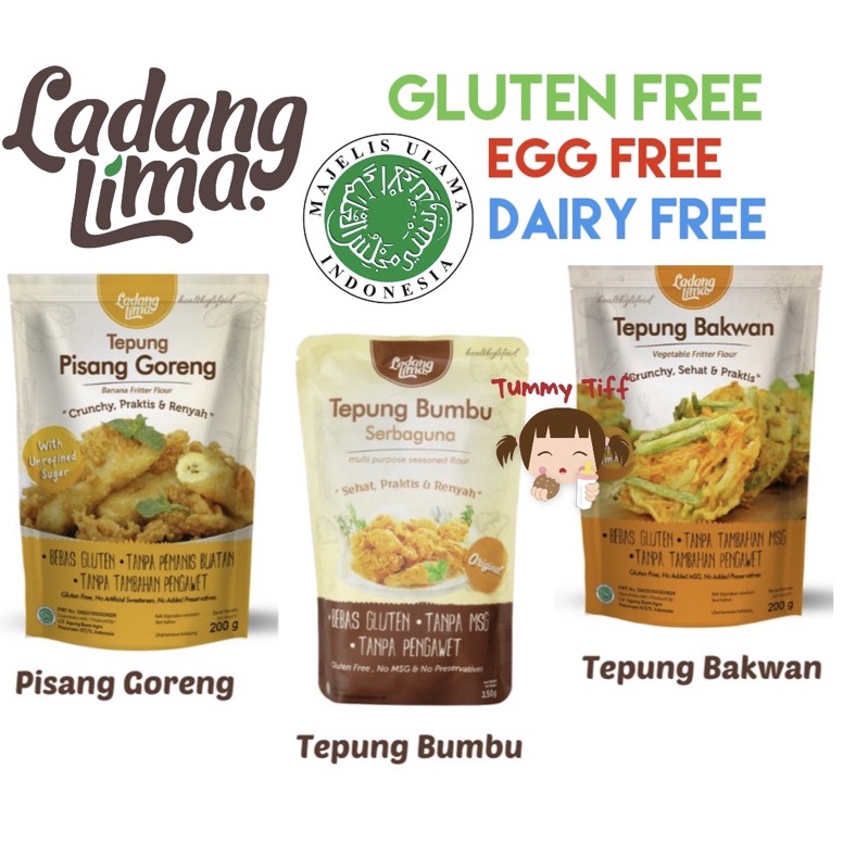 

11 HARGA GROSIR Ladang Lima Tepung Bumbu Goreng Sehat Serba Guna No MSG 15gr Ladang Lima