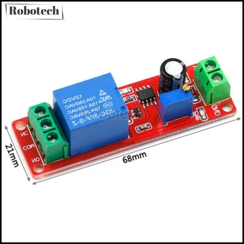 NE555 Module Relay 12V Adjustable Switch Delay Timer Modul Relay