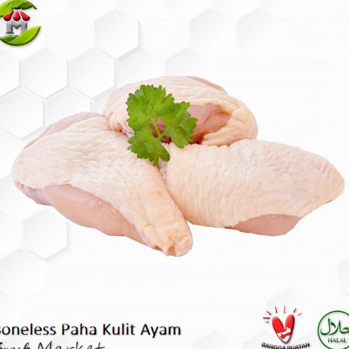 

77 Boneless Paha Kulit Fillet Ayam Fillet 1Kg Grade A Kualitas Premium
