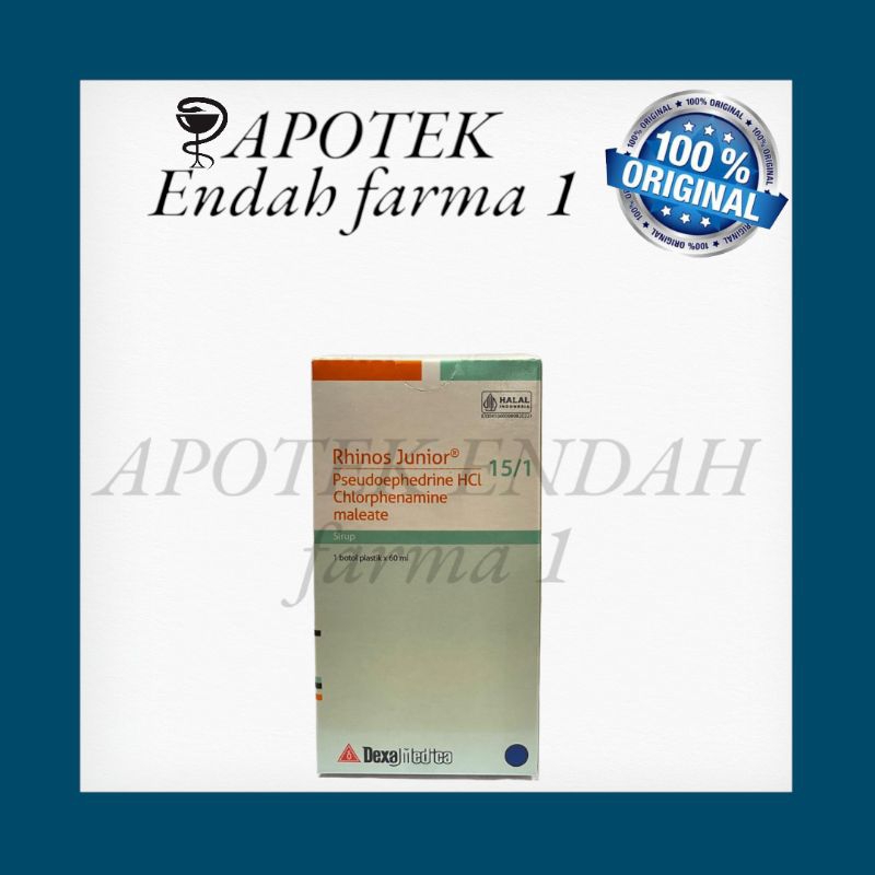 RHINOS JUNIOR SIRUP 60 - obat flu pilek anak dewasa