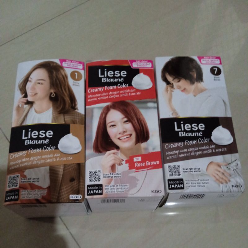 Liese creamy bubble hair color Liese blaun chestnuw brown / natural ash brown / natural lavender ash