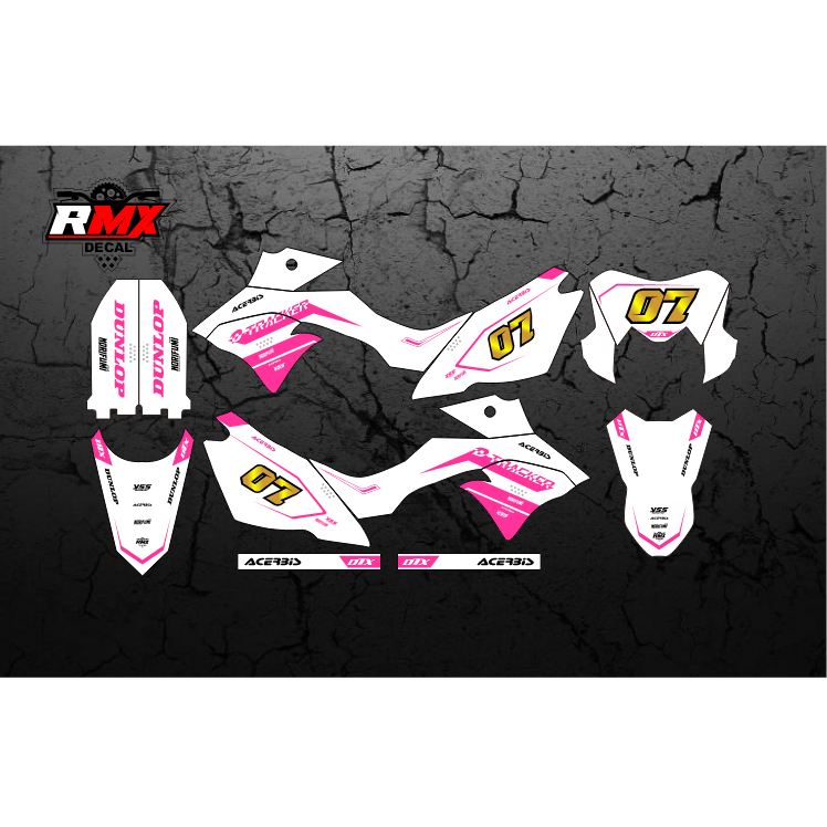 DECAL DTRACKER FULLBODY (031) DEKAL STIKER DTX 150 SE 2016 2017 2018 2019 2020 2021 2022 HITAM KUNIN