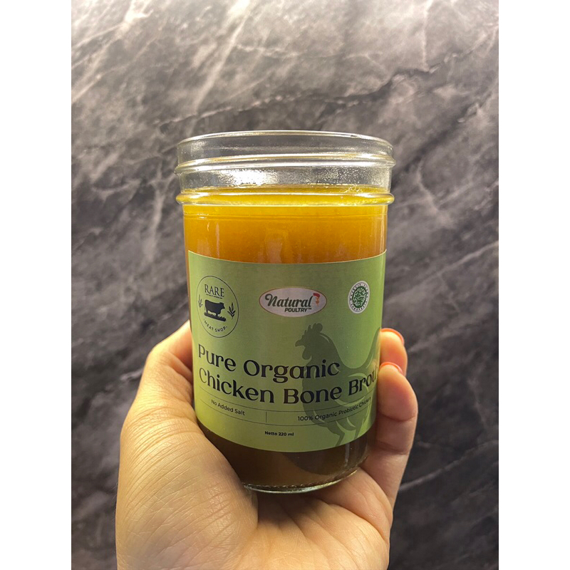 

Pure organic chicken bone broth natural poultry 220 ml