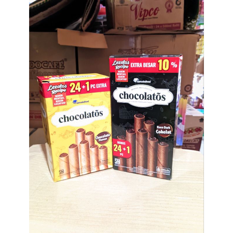 

Chocolatos wafer Long 1Box isi 24 pcs.