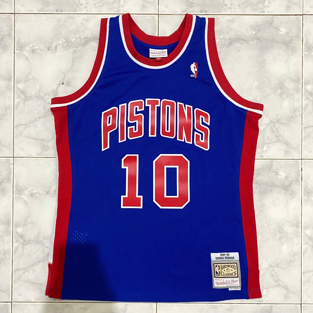 ASLI Mitchell & Ness Swingman Jersey Detroit Pistons Road 1988-89 Dennis Rodman
