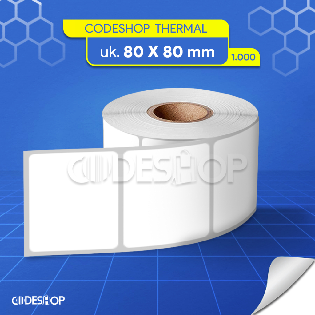 

Label Termal 8x8cm Stiker Printer Barcode Citizen Blueprint