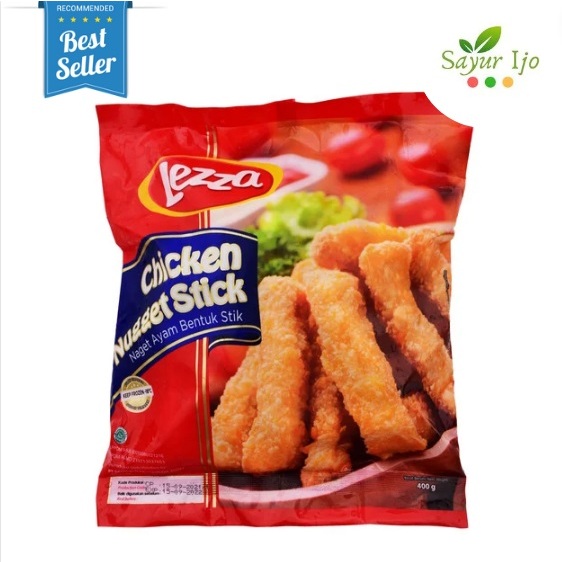 

LEZZA Chicken Nugget Stick 400 Gram Fresh Frozen Daging Ayam Naget Stik Segar