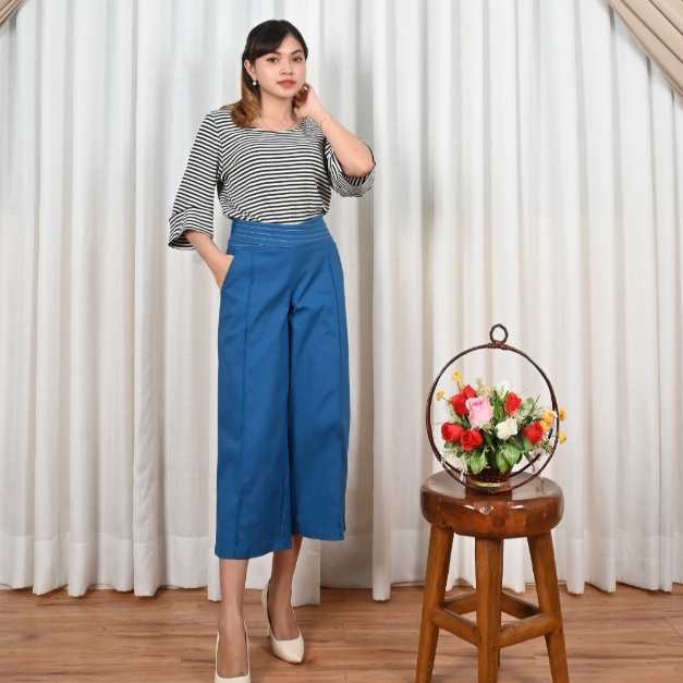 Jovial Celana Kulot Wanita / Long Pants Woman / Celana kulot kaos / Celana kulot panjang / Celana Bi