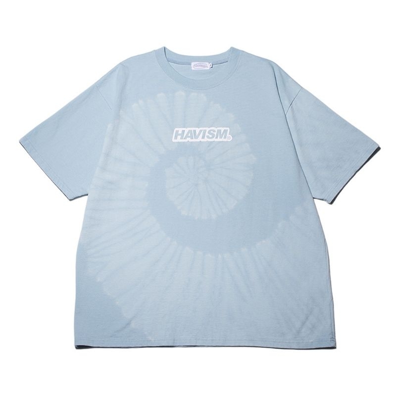 [Havism 🇰🇷] Edge Logo T-dyed S/S Tee (Sky Blue/Size 1)