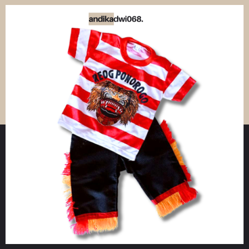[DISKON] SETELAN REOG PONOROGO ANAK / KAOS DAN CELANA REOG PONOROGO / SETELAN JARANAN REOG / Setelan