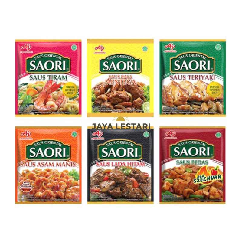 

Saus Oriental Saori Sachet (3 Varian Rasa) (+-21ml)