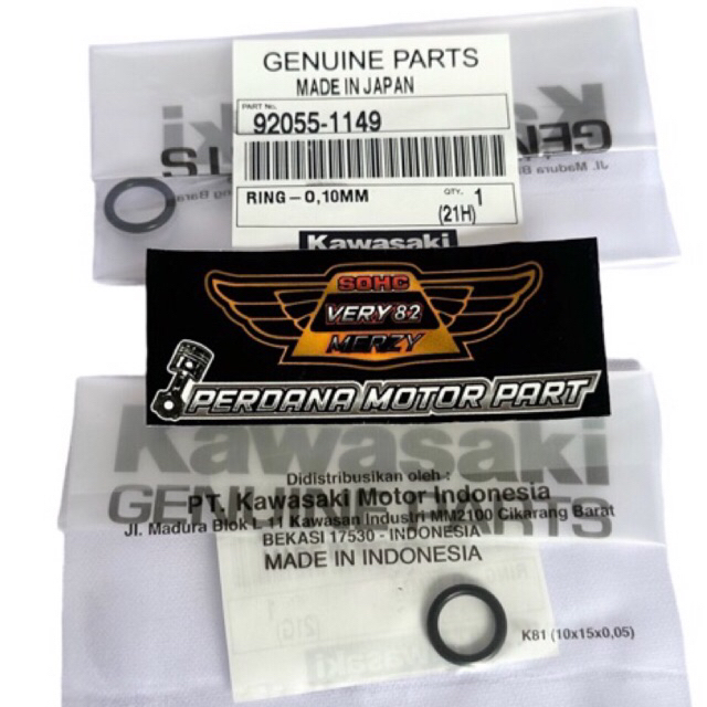 Oring baut head dan bosh rumah ger rpm Binter Merzy Kz200