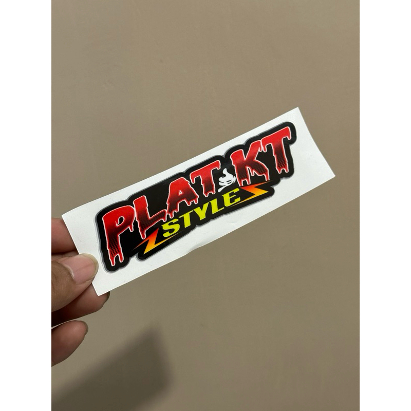 STIKER PLAT KT STYLE VOL.3 UNTUK MOTOR