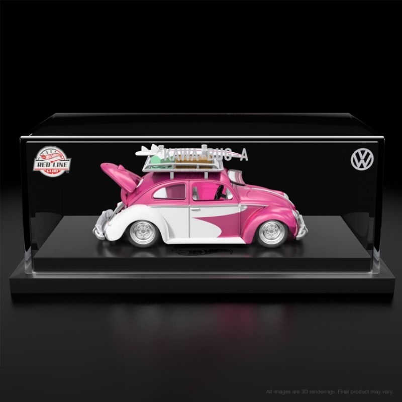Diecast Hot Wheels RLC 2023 sELECTIONs SERIES Kawa-Bug-A pink VW Volkswagen ban karet Limited Editio