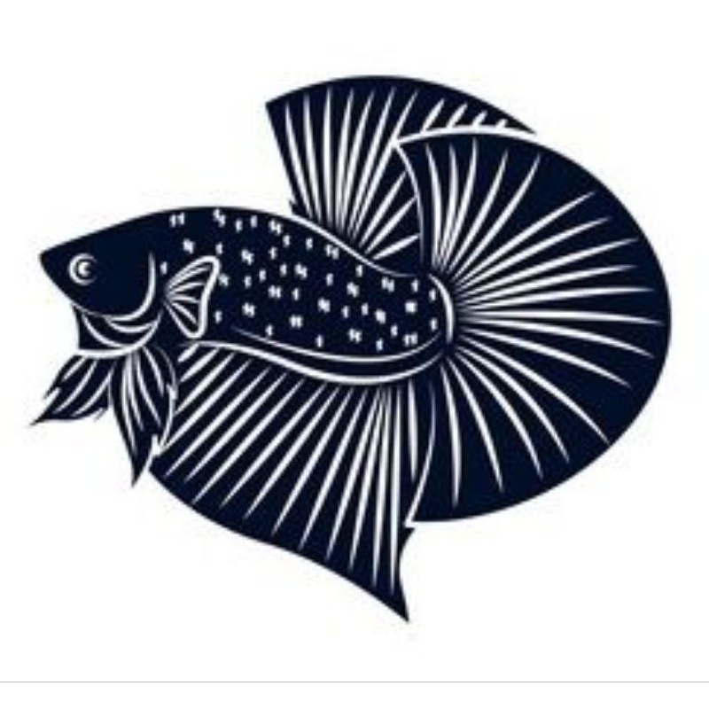 Stiker Cupang Hias Plakat Bluerim Koi Nemo Avatar Hmpk Grosir Termurah
