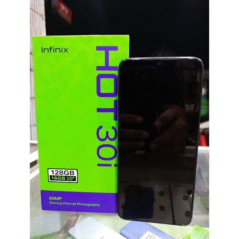 Infinix hot 30i ram 8+8/128gb black