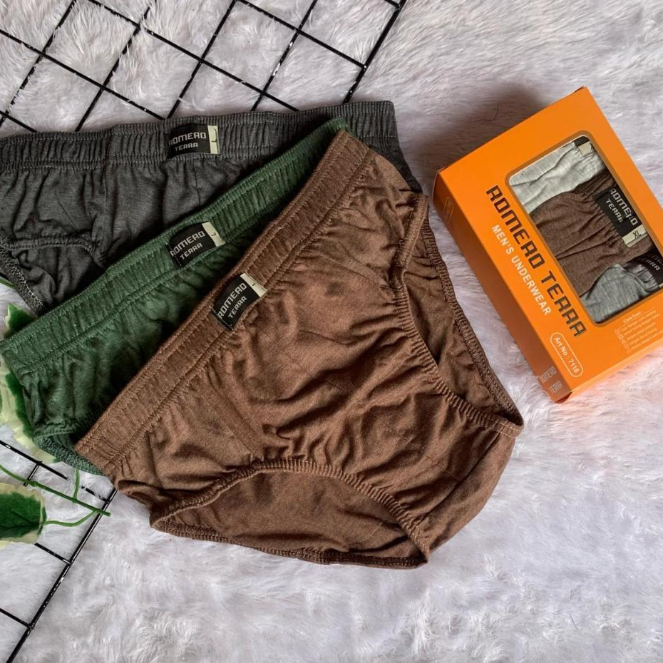 Celana Dalam Romero Terra 711 Pakaian Dalam Pria Jumbo Dewasa 1 Box isi 3 Pcs