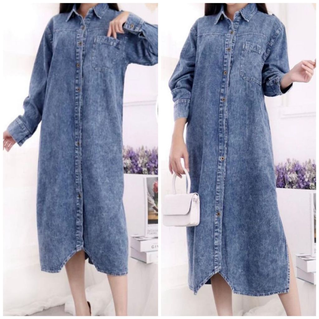 JICKY DENIM TUNIK / TUNIK DENIM SUPER LEMBUT