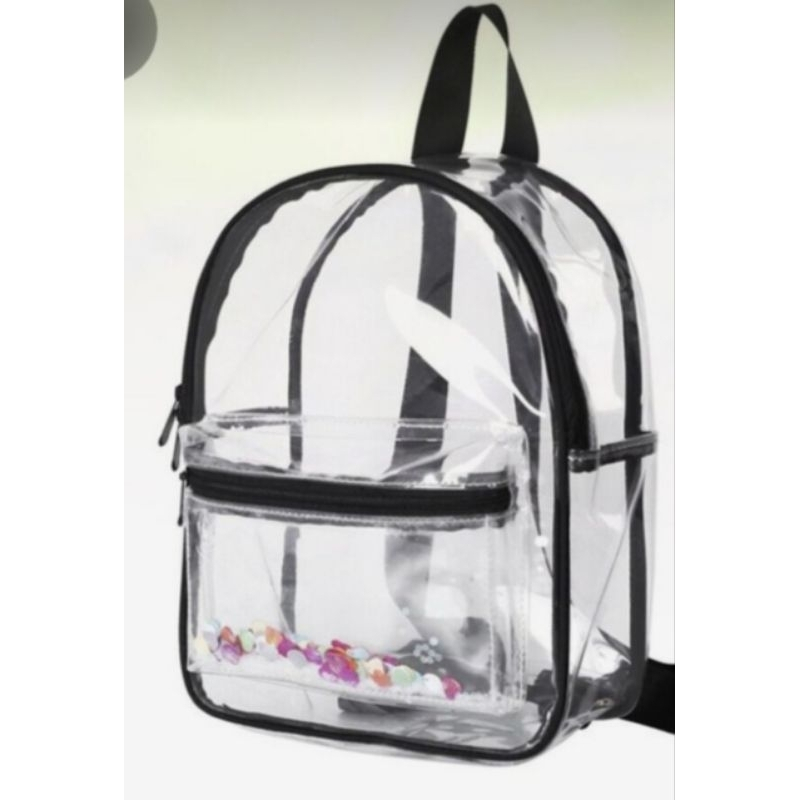 Tas Ransel Mika Transparant Waterproof kekinian/Tas konser
