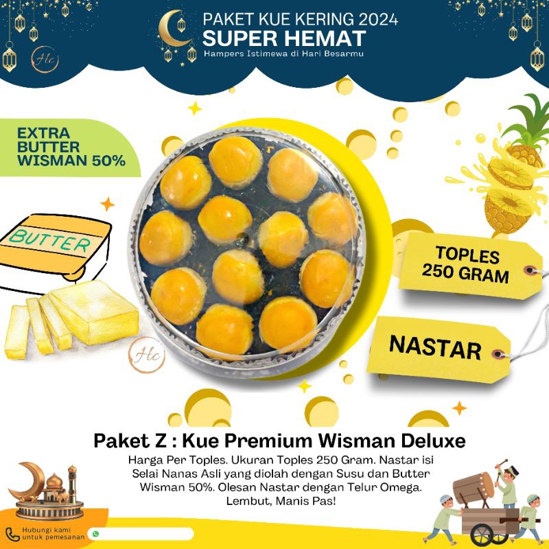 

Kue kering HOMEMADE PREMIUM WISMAN DELUXE