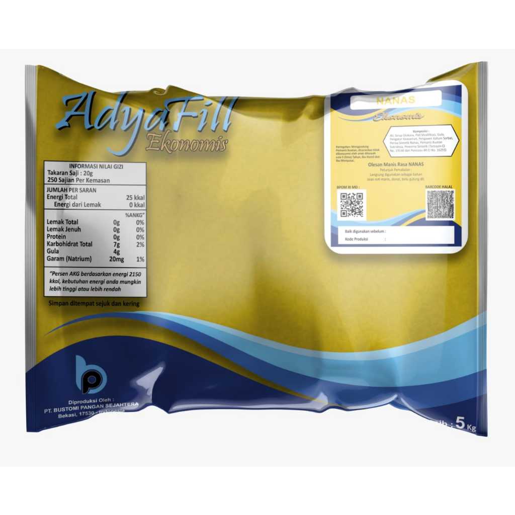 

adya filling nanas repack 500gr / selai nanas