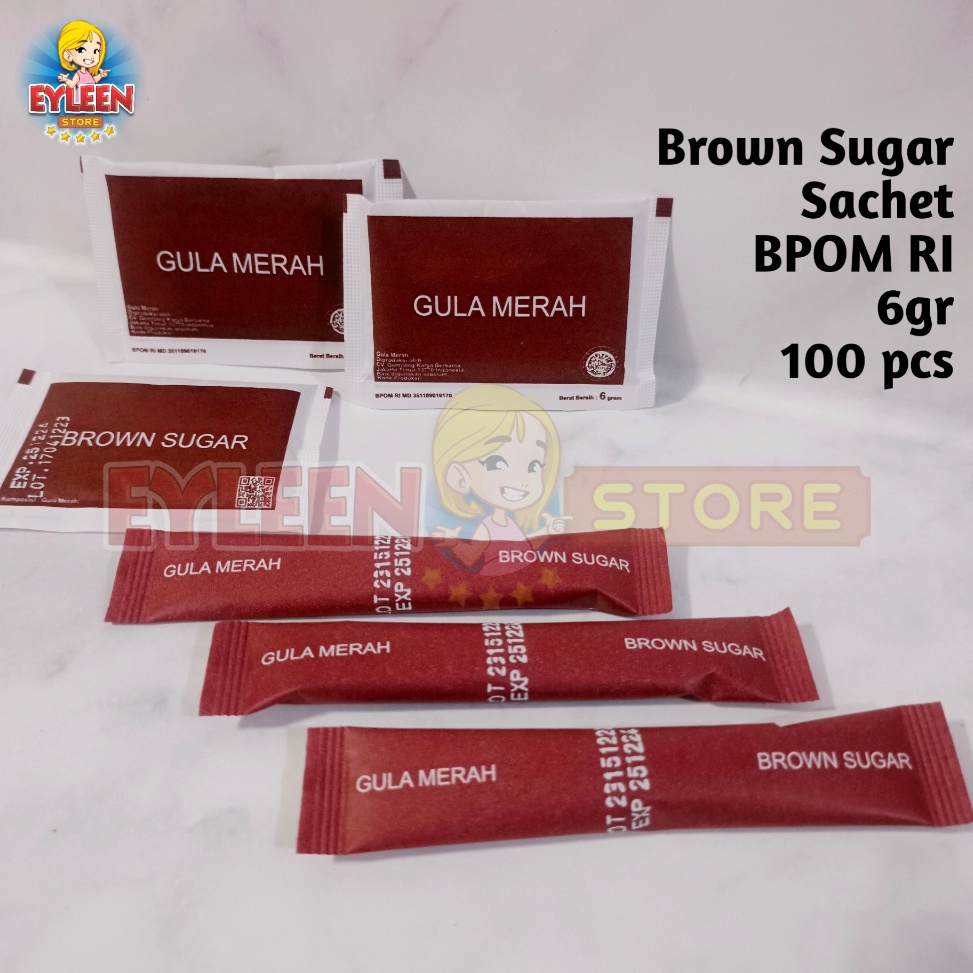 

NEW Brown Sugar Sachet Gula Aren Gula Merah Isi 1 pcs