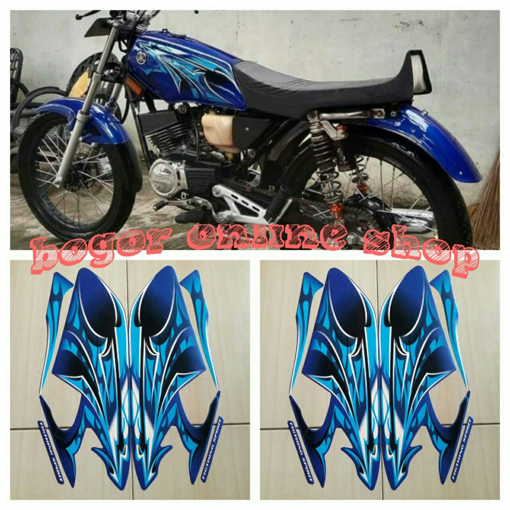 stiker body lis motor rx king 2006 biru