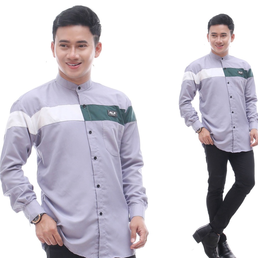 Baju koko Lengan panjang Qnang Alkhalis