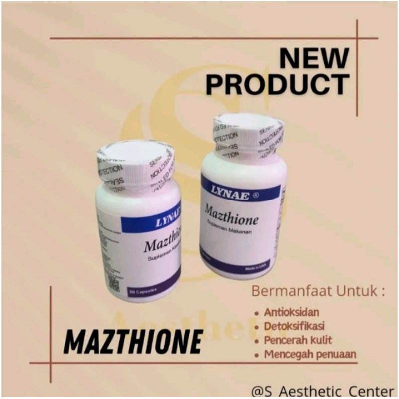 Lynae Mazthione whitening Asli original pemutih badan dan wajah BPOM
