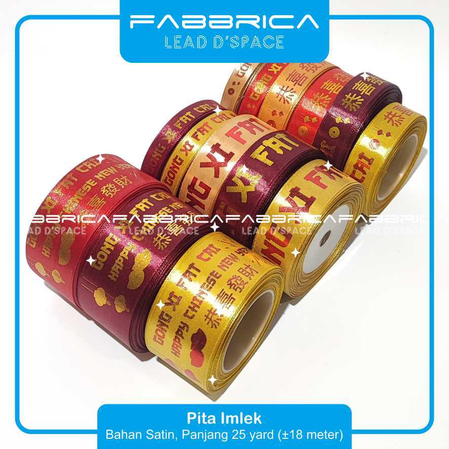 

Fabbrica - Pita Imlek Chinese New Year Ribbon Untuk Hampers Kado Parcel GONG XI FAT CAI